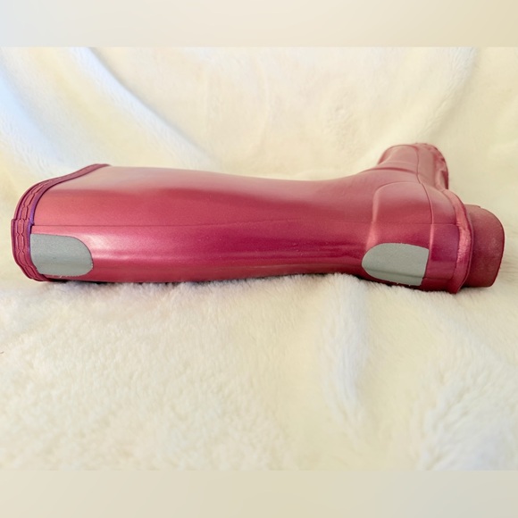 Hunter Big Kids Original Rain Boots - Fuschia Nebula - Picture 8 of 16